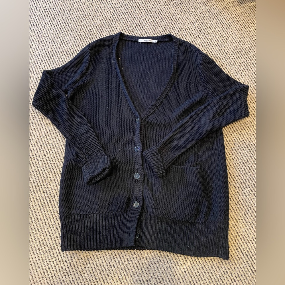 Cotton Cardigan with cuff sleeves and pockets